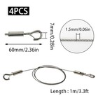 4 Pcs Adjustable Picture Hanging Wire  Mirror Frame Wire Kit For 0 06in X 3 3ft