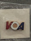 Lot Of 2 Vintage Voice Of America Pins New Old Stock