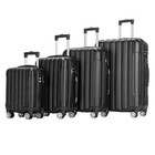 16  20  24  28  4 Piece Luggage Set Suitcase Spinner Lightweight Tsa Lock Black