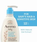 Aveeno Baby Daily Moisture 2 In 1 Bath Wash And Shampoo 12 Fl Oz Gentle Cleanser