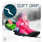 Durable Kids  Toboggan Sleds - Plastic  Lightweight  Winter Snow Sleds With T   