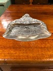 Vintage Antique Ornate Tableware  Rococo Silver Plate Silent Butler