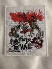 Pink Floyd Iron On Patch The Wall White Orange Black Green Embroidered Rock
