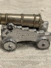 Vintage Fort Ticonderoga  N y   Souvenir Miniature Metal Cannon -- 8459