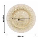 Gold 8 Round 13  Monaco Style Glass Charger Plates Party Events Home Decorations