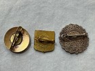 Lot Of 3 Vintage antique Red Cross Pins Germany Denmark Europe