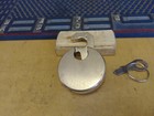 Antique vintage Miller Champion 6 Lever Push Key Pancake Padlock W new Key 1015