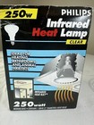 New Philips 250 Watt Infrared Heat Lamp Medium Base Bulb