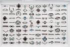 Wholesale 50pcs Bohemia Vintage Rings Women Antique Silver Gift Fashion Jewelry