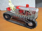 1950 s Vintage Marx Tin Litho Wind Up Climbing Tractor W driver -works   