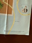 Vtg Jerusalem Pictorial Map Amir 1977 Fold Out City Plan Israel Guide