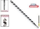 Efficient 1 2-inch Power Auger With Hex Shank For Wood Projects - 18 Inch Length