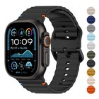 For Apple Watch Strap Ultra 1 2 3 Se 3 Series 7 8 9 10 11 Band Silicone Sports
