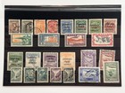 Postage Stamps Greece 1896   1920s Overprint 1922 Set 25 Pcs Airmail Olympics Mh