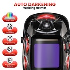 Sijrp Large View Welding Helmet Auto    one Size And Adjustable  Gemstone 