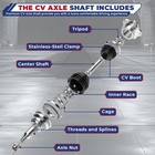 1pc 6-lug Front Cv Axle Shafts For Chevy Silverado Gmc Sierra Tahoe Yukon 4wd