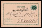 Sweden Cover 1889 5   re Postal Stationary Card Helsing  r Fra Sverige Marsta Z552