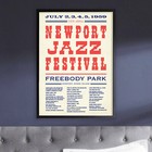 1959 Newport Jazz Festival Jazz Poster - Rhode Island