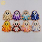 8 Pcs Kawaii Spooky Ghost Shape Copper Medal Colorized Halloween Collectible