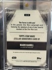 Topps Star Wars Stellar Signatures Mark Hamill Signed On Card Auto 2 5 Skywalker