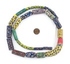 Venetian-inspired Millefiori Trade Beads 12mm Indonesia Multicolor Cylinder