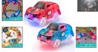 Light-up Magic Racer Cars Set  Glow-in-the-dark Track Accessories For Kids