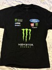 Stewart-haas Racing L Race Used Monster Energy Ford Pit Crew Shirt Nascar