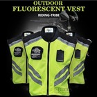 Motorcycle Vest Safety Reflective Waistcoat Hi-vis Motorbike Riding Visibility