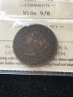 1859  Wide 9 8  Iccs Graded Canadian  Large One Cent    vf-20     Xep 607