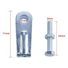 Pair Wheel Chain Adjusters Tensioner For Yamaha Banshee 87-06 Warrior Raptor 350