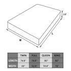Thick Mattress Pad Quilted Cooling Mattress Topper Cover Breathable Filled Soft