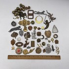 Vintage Metal Jewelry Making Findings Parts   Charms Mixed Lot