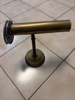 Vintage Stained Glass Kaleidoscope Double Wheel With Wood Stand