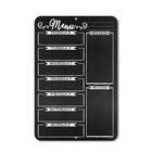 Chalkboard Style Weekly Food Menu Board For Kitchen  12 Inch By 18 Inch Tin S   
