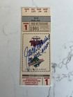 Jack Morris Signed 1991 World Series Game 1 Ticket Stub Beckett Witness