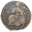 1787 M 33 33-z 3 R-5  Pcgs Vf 35 Connecticut Colonial Copper Coin