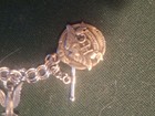Vintage Harley-davidson  9 Charm Silver Bracelet