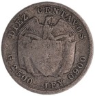 Colombia - 10 Centavos - 1911 - Silver  900