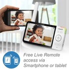 Vtech Rm5764hd Baby Monitor 1 Camera 5  720p Hd Display Wifi Night Vision