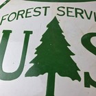 Vintage Forest Service Porcelain Sign - Agricultural National Park Gasoline Sign
