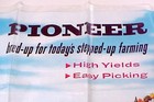 Pioneer Seed Bag John Deere Tractor Corn Picker Farm Advertising 14 X 22 Plastic