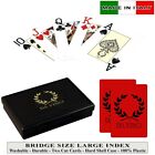 Da Vinci Ruote 100  Plastic Playing Cards - Bridge Size Jumbo Index