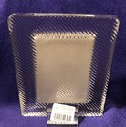 Mikasa Clear Glass Ribbed Rectangular Picture Frame  4       2 75    In Original Box