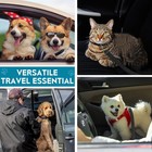 Adjustable Dog Seat Belt For Car  2 Pack Pet Safety Belts Vehicles  Black