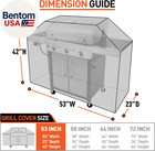 Bbq Grill Cover 53 Inch  Heavy Duty Waterproof Outdoor Gas Grill Cover  Fade Res