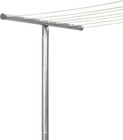 Outdoor Clothesline T-post  Heavy Duty Galvanized Steel Laundry Pole  90    Tal   
