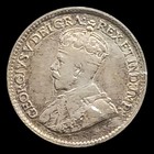 1919 Canada 5 Cents Coin   925 Silver  King George V  Two Maple Boughs And Crown