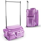 Remeit Dance Bag With Garment Rack 28 glitter Purple Dance Costumes Rolling Bags