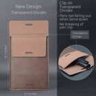 Pocket Protector  Leather Pen Pouch Holder Organizer  For Shirts Lab Coats   2pack