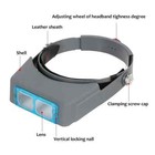 Head Wearing Magnifier Optivisor Magnifying Visor Headband With 4 Lenses Jeweler